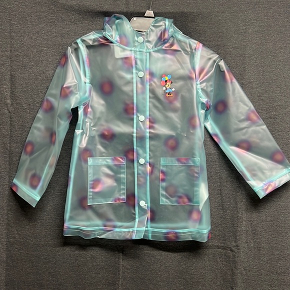 🔥3/$30🔥 NWT - Minnie Mouse Hooded Rain Jacket Blue - Size 4 and 5/6 - Picture 4 of 11